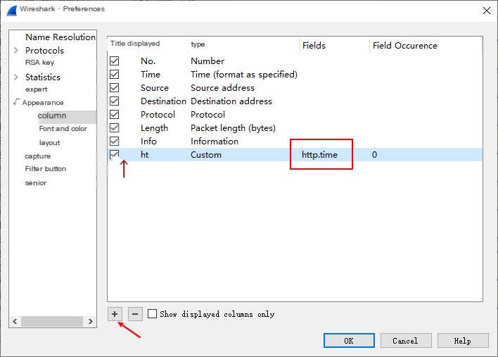 Add designated field http.time