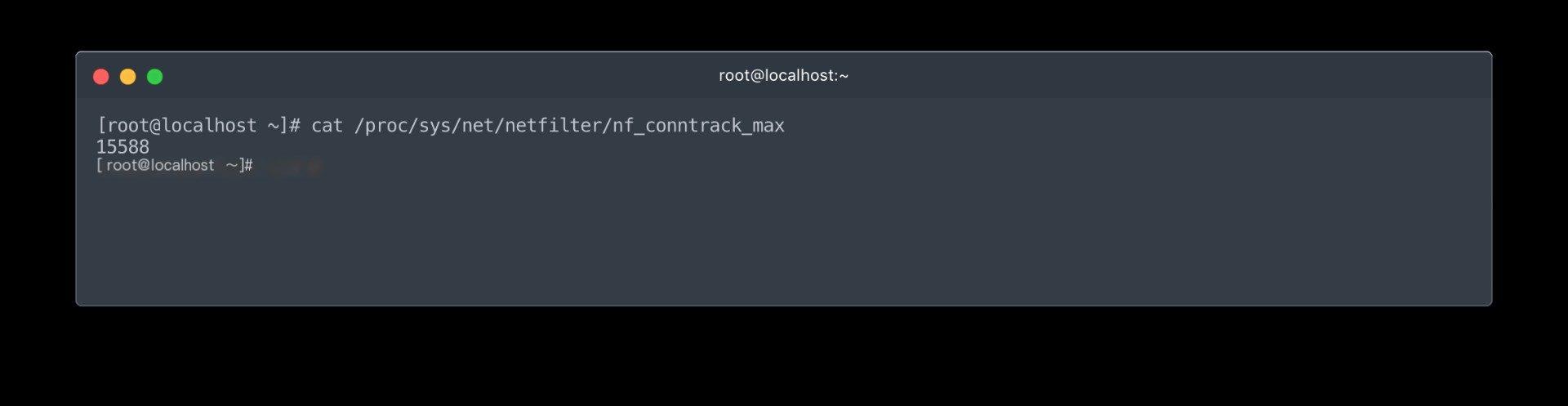 nf_conntrack_max file determining maximum monitored connection count