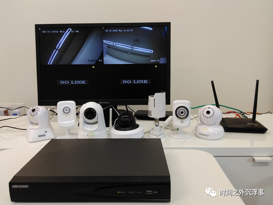 图5实验室中摄像头和NVR的设置