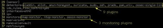 Figure 10 View Plugins from Ossim Configuration File