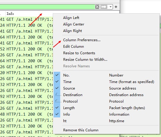  HTTP request headers