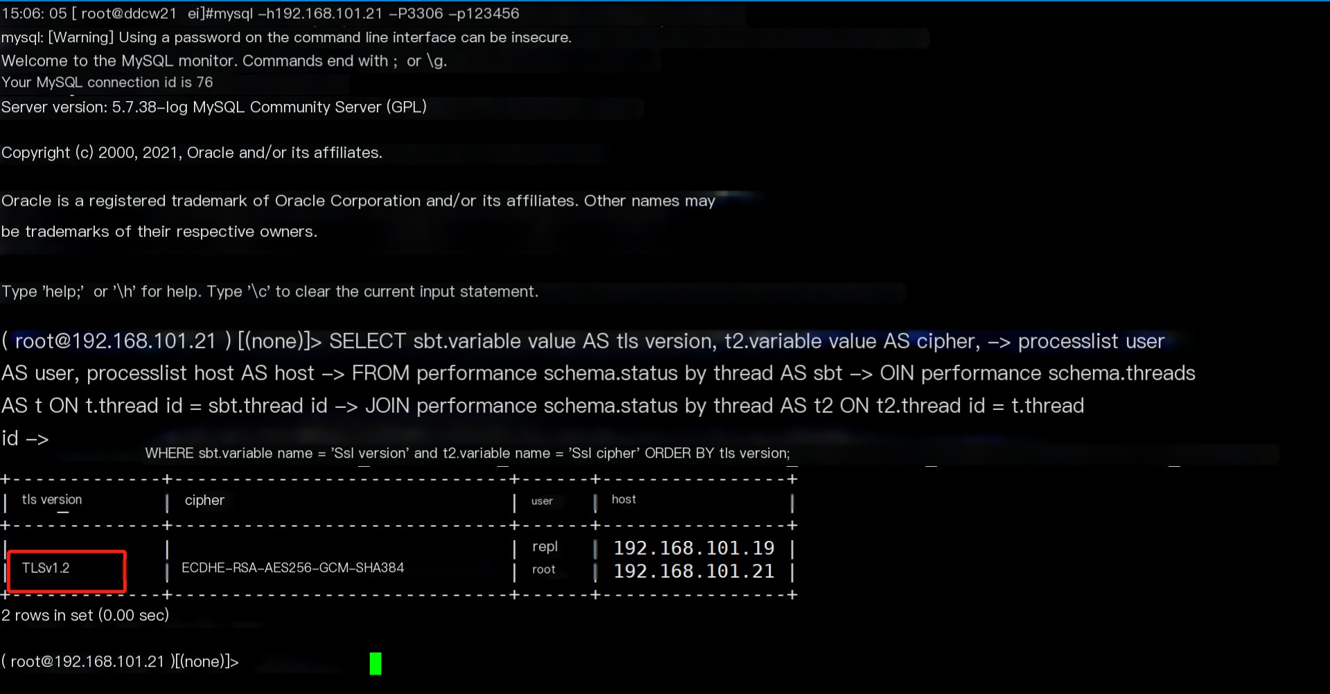 Confirmed SSL usage.